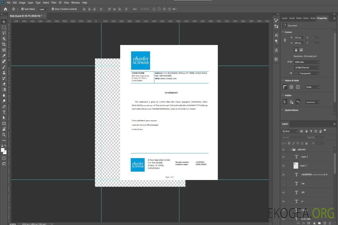 Référence USA , Charles Schwab , closure template